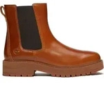 Timberland Womens Mid Chelsea Boot md brn f grain 5.5 Wide Fit