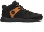 Timberland Mens Mid Lace UP Sneaker blk nbk w wht 8.5