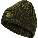Jack Wolfskin Badge PAW Beanie obsidian moss (E0205) One Size