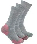 Carhartt Midweight Cotton Blend Crew Sock 3 Pair grey (GRY) M