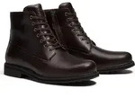 Timberland Mens Mid Lace UP With Zip Waterproof Boot dk brn f grain 8