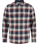 Fj&auml;llr&auml;ven Singi Heavy Flannel Shirt M dark navy-maroon (555-352) L