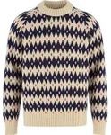 Fj&auml;llr&auml;ven &ouml;vik Jacquard Knit M light beige-dark navy (191-555) L