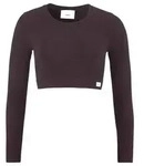 Craft Collective RIB Cropped Long Sleeve TOP Women dk plum (499000) M/L