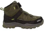 CMP Kids Kiruna Mid Fitgo Fleece WP Trekking Shoes olive-acido (36EU) 28