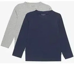 Minymo Basic 34 -t-shirt LS (2-pack) dark navy (778) 116