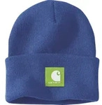 Carhartt Rubber Patch Watch Cap Beanie rancher's sky (HW6) OS