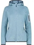 CMP Woman Fleece Fleece Jacket Fixed Hood cool blue-sky (18LZ) 34