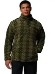 Columbia Men's Rugged Ridge High Pile Half Zip Fleece stone green twills,...