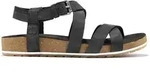 Timberland Womens Backstrap Sandal jet black 5.5 Wide Fit