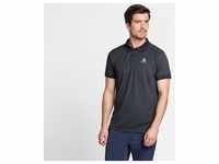 Odlo Polo Shirt Short Sleeve Nikko DRY black - odlo steel grey - stripes (70004) S