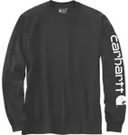 Carhartt Dearborn Relaxed LS Sleeve Logo T-shirt black (BLK) 2XL REG