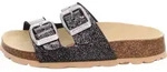 Superfit Fussbettpantoffel schwarz/silber (0100) 25