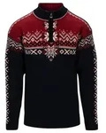 Dale of Norway 140th Anniversary Masc Sweater navy redrose offwhite (H) S