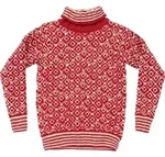 Devold of Norway Svalbard Wool High Neck hindberry/offwhite (207A-clothing) L