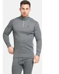 Odlo The Active Warm Base Layer Half-zip odlo steel grey melange (10183) XL