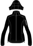 CMP Woman Jacket Zip Hood nero (U901) 34