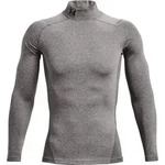 Under Armour Men's Coldgear Armour Compression Mock charcoal light heather black