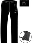 CMP Woman Rain Pant With Full Lenght Side Zips nero (U901) 36