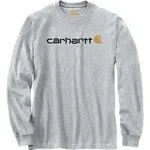 Carhartt Dearborn Relaxed LS Logo T-shirt heather gray (HGY) S REG