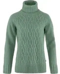 Fj&auml;llr&auml;ven &ouml;vik Cable Knit Roller Neck W patina green (614) L