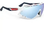 Rudy Project Defender multilaser ice white gloss / fade blue/red stripes -white