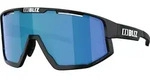 Bliz Fusion matt black, matt black jawbone + spare jawbone in white smoke w blue