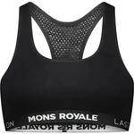 Mons Royale Womens Sierra Merino Sports Bra black (1) XS