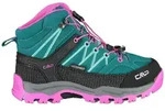 CMP Kids Rigel Mid WP Trekking Shoes lake-pink fluo (26EL) 33
