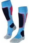 Falke SK2 Intermediate Wool Damen Skiing Kniestr&uuml;mpfe blue note (6545) 35-36