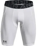 Under Armour Men's Heatgear Pocket Long Shorts white black (100) M