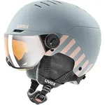 Uvex Rocket jr Visor rhino - blush matt mirror red 51-55 cm