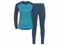 Odlo Set Active Warm ECO Special Set blue wing teal - reef waters (21008) M