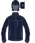 CMP MAN Jacket Zip Hood With Ventilation black blue (N950) 50