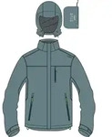 CMP MAN Jacket Zip Hood With Ventilation hydro (E772) 58