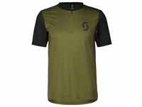 Scott Shirt M's Trail Vertic Zip SS fir green/black (7386) XXL