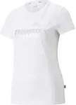 Puma Essentials+ Metallic Logo Tee puma white-silver metallic (02) M
