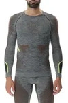 Uyn MAN Ambityon Underwear Shirt Long Sleeve Melange black melange/orange/yellow