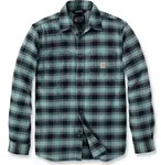 Carhartt Rugged Flex Relaxed Fit Midweight Flannel Long-sleeve Plaid Shirt sea...