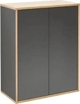 Fackelmann 84611, Fackelmann breiter 2-t&uuml;riger Badschrank 60 cm Finn