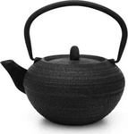 Bredemeijer 153012, Bredemeijer schwarze runde gusseiserne Asia Teekanne 1.2...