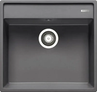 Pyramis 70078612, Pyramis kleine graue Granit Einbausp&uuml;le 53 cm 1 Becken