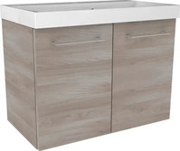 Fackelmann 84812, Fackelmann 2-t&uuml;riger h&auml;ngender Waschtischunterschrank 60 cm Lima