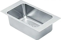 Pyramis 043000901, Pyramis Edelstahl Restebecken-Einsatz Einsatz 20.7 x 39.7 x 17 cm