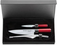 Dick 81748000, Fr. Dick Red Spirit Messer-Set 3-teilig Messersatz Koch-, Officemesser