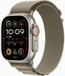 Apple Watch Ultra 2 49mm Cellular Titangeh&auml;use silber Alpine Loop olive