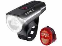 Sigma Aura 60 Frontlicht + Nugget II Rücklicht LED Beleuchtungsset m. STVZO schwarz