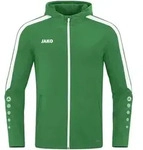 Jako Power Kapuzenjacke Herren - gr&uuml;n/wei&szlig; - S