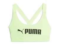 Puma Mid Impact Sport BH Damen - neongelb -XS