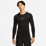 Nike M Np Df Tight Top Ls Herren - black/white - S